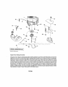 Page D Diagram and Parts List for 917255728  Craftsman Lawn Tractor
