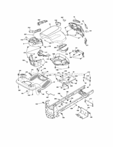 Page B Diagram and Parts List for 917255729  Craftsman Lawn Tractor