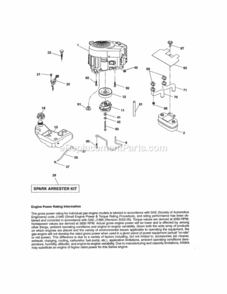 Page D Diagram and Parts List for 917255729  Craftsman Lawn Tractor