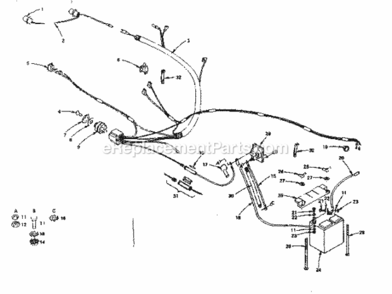 Page A Diagram and Parts List for 917255730  Craftsman Lawn Tractor