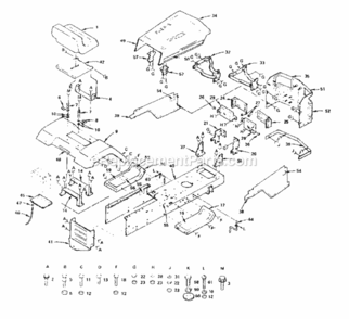 Page B Diagram and Parts List for 917255730  Craftsman Lawn Tractor