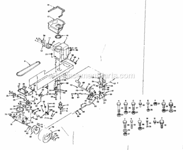 Page C Diagram and Parts List for 917255730  Craftsman Lawn Tractor