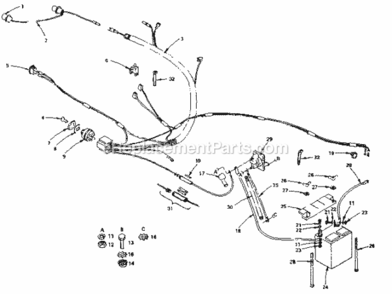 Page A Diagram and Parts List for 917255732  Craftsman Lawn Tractor