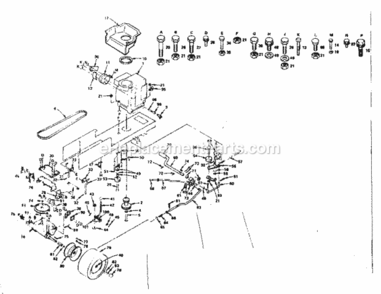 Page C Diagram and Parts List for 917255732  Craftsman Lawn Tractor