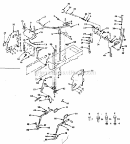 Page F Diagram and Parts List for 917255732  Craftsman Lawn Tractor