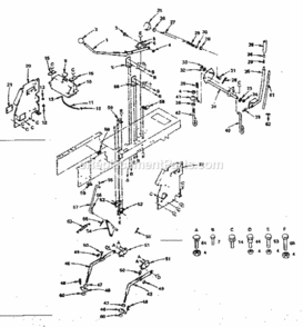 Page F Diagram and Parts List for 917255734  Craftsman Lawn Tractor