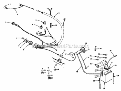 Page A Diagram and Parts List for 917255735  Craftsman Lawn Tractor