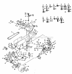 Part Location Diagram of 108853X Craftsman Transaxle