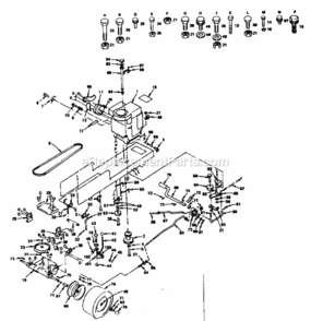 Page C Diagram and Parts List for 917255736  Craftsman Lawn Tractor