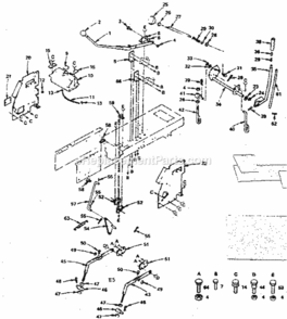 Page E Diagram and Parts List for 917255736  Craftsman Lawn Tractor