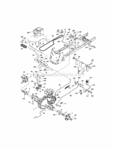 Page C Diagram and Parts List for 917255737  Craftsman Lawn Tractor