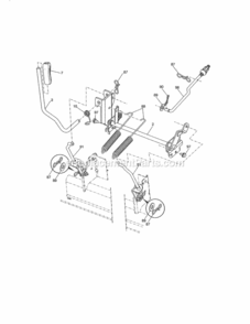 Page G Diagram and Parts List for 917255737  Craftsman Lawn Tractor