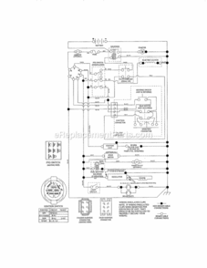 Page K Diagram and Parts List for 917255738  Craftsman Lawn Tractor