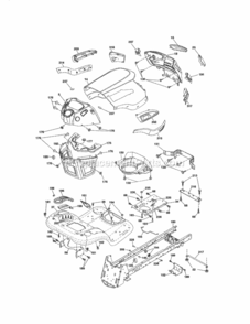 Page B Diagram and Parts List for 917255738  Craftsman Lawn Tractor