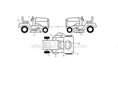 Page I Diagram and Parts List for 917255738  Craftsman Lawn Tractor