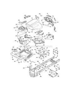 Page B Diagram and Parts List for 917255743  Craftsman Lawn Tractor