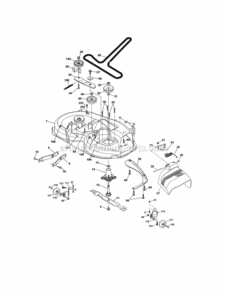 Page F Diagram and Parts List for 917255743  Craftsman Lawn Tractor