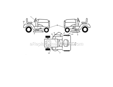 Page I Diagram and Parts List for 917255743  Craftsman Lawn Tractor