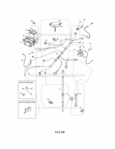 Page A Diagram and Parts List for 917255744  Craftsman Lawn Tractor