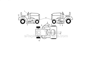 Page I Diagram and Parts List for 917255744  Craftsman Lawn Tractor