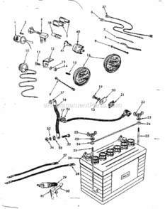 Page C Diagram and Parts List for 91725580  Craftsman Lawn Tractor