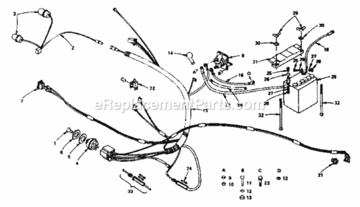 Page A Diagram and Parts List for 917255812  Craftsman Lawn Tractor