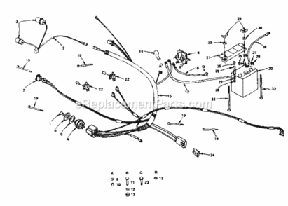 Part Location Diagram of 108973X Craftsman Harness