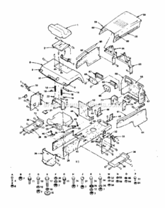 Page B Diagram and Parts List for 917255820  Craftsman Lawn Tractor