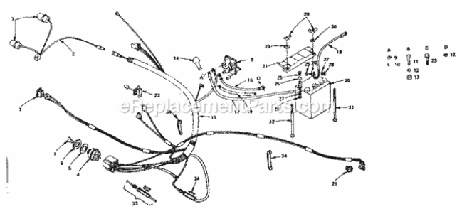 Page A Diagram and Parts List for 917255830  Craftsman Lawn Tractor