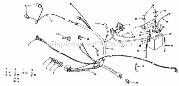 Part Location Diagram of 108822X Craftsman Manual