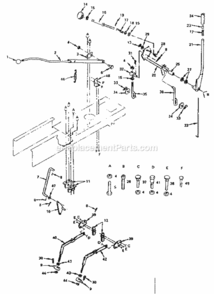 Page E Diagram and Parts List for 917255831  Craftsman Lawn Tractor