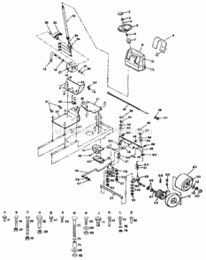 Page E Diagram and Parts List for 917255890  Craftsman Lawn Tractor