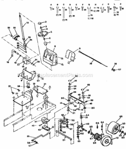 Page D Diagram and Parts List for 917255891  Craftsman Lawn Tractor