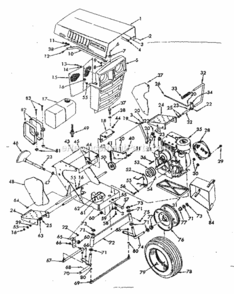 Page B Diagram and Parts List for 91725590  Craftsman Lawn Tractor
