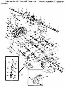 Page G Diagram and Parts List for 9172559101  Craftsman Lawn Tractor