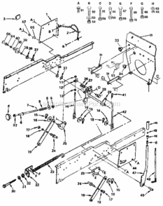 Page E Diagram and Parts List for 9172559102  Craftsman Lawn Tractor