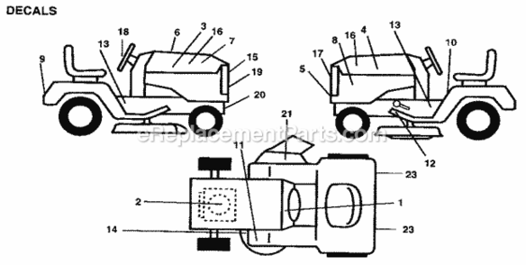Part Location Diagram of 136330 Craftsman Decal