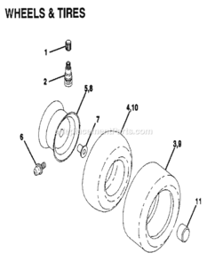 Page B Diagram and Parts List for 9172559106  Craftsman Lawn Tractor