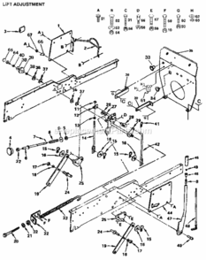 Page G Diagram and Parts List for 9172559106  Craftsman Lawn Tractor