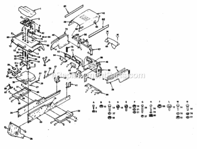 Page B Diagram and Parts List for 917255913  Craftsman Lawn Tractor