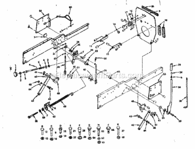 Page E Diagram and Parts List for 917255915  Craftsman Lawn Tractor