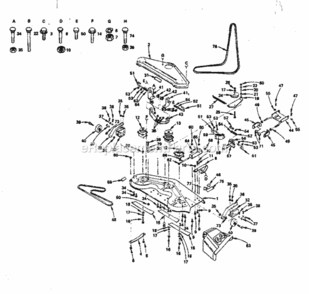 Page F Diagram and Parts List for 917255915  Craftsman Lawn Tractor