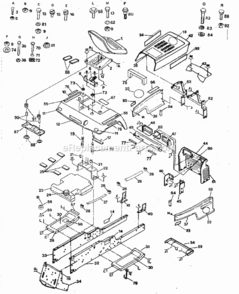 Page B Diagram and Parts List for 917255918  Craftsman Lawn Tractor