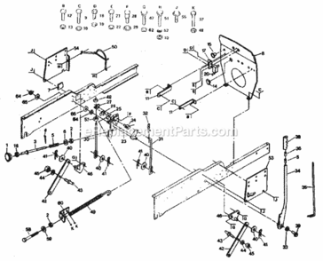 Page E Diagram and Parts List for 917255918  Craftsman Lawn Tractor