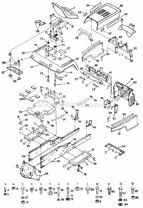 Page B Diagram and Parts List for 917255919  Craftsman Lawn Tractor