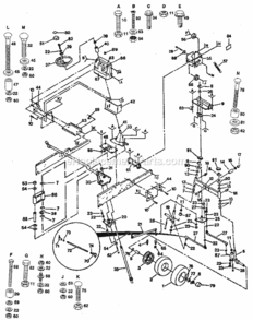 Page D Diagram and Parts List for 917255930  Craftsman Lawn Tractor
