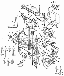 Page F Diagram and Parts List for 917255930  Craftsman Lawn Tractor