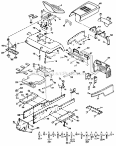 Page B Diagram and Parts List for 917255933  Craftsman Lawn Tractor