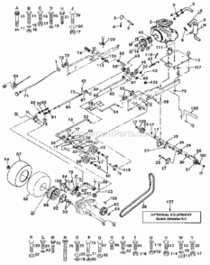 Page C Diagram and Parts List for 917255933  Craftsman Lawn Tractor