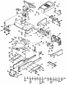 Page B Diagram and Parts List for 917255935  Craftsman Lawn Tractor